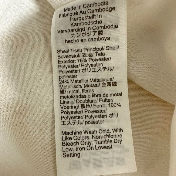 J.Crew Factory Jacquard Puff-Sleeve Top - Picture 9 of 12